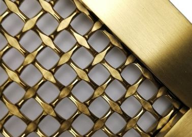 Crimped Type Weave Architectural Metal Screen With Stainless Steel or Aluminum