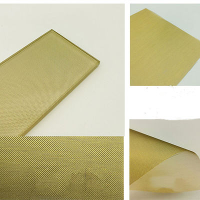 ทองเหลือง Mesh ผ้าโลหะ กระจก laminated