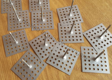 สแตนเลส Perforated Base Insulation Pins Fix Insulation Surface 12 Ga Dia 63.5 มิลลิเมตร