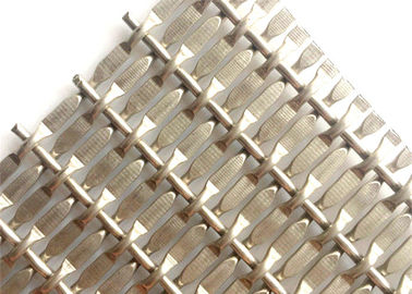 สแตนเลส Crimped สายด้ายเย็บ Mesh สําหรับผ้าม่าน ประตูตู้