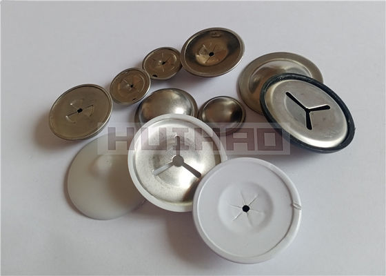 12 Gauge อลูมิเนียม Dome Cap 1-1 / 2 "กับสแตนเลสสแตนเลสล็อคตัวเอง Washer ใส่