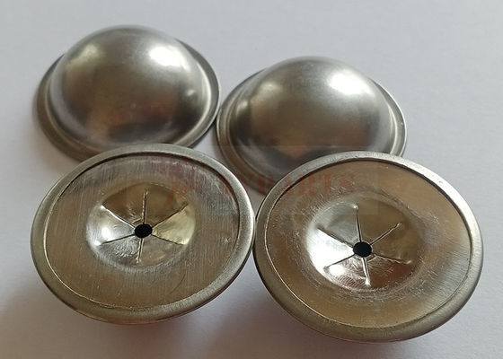 12 Gauge อลูมิเนียม Dome Cap 1-1 / 2 "กับสแตนเลสสแตนเลสล็อคตัวเอง Washer ใส่