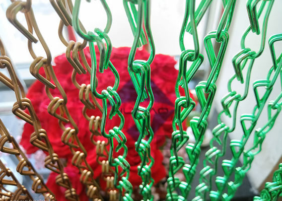 double hook การตกแต่งอะลูมิเนียม Chain Link ผ้าม่านสําหรับผ้าม่านอาบน้ํา