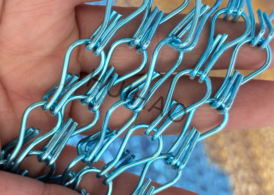 double hook การตกแต่งอะลูมิเนียม Chain Link ผ้าม่านสําหรับผ้าม่านอาบน้ํา