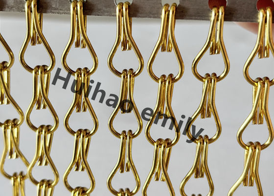 12x24mm อลูมิเนียมโลหะ Mesh เชือกผ้าม่านกับการรักษา anodized