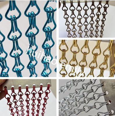อลูมิเนียม Chain Link Mesh ผ้าม่าน 16 มิลลิเมตร