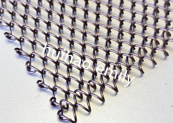 ผ้าม่านอาบน้ําแบบโลหะ Mesh กันไฟที่ใช้ในการออกแบบภายใน