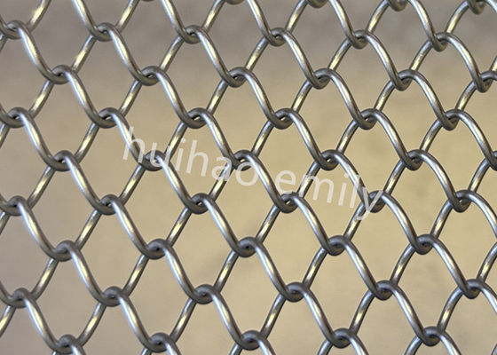 1.2mm สายอัลลูมิเนียมโลหะ Mesh Drapery สําหรับตกแต่งร้านอาหาร