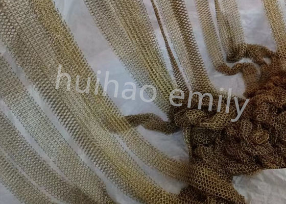 สแตนเลส 7 มิลลิเมตร แหวน Mesh สายด้ายห่วงโซ่ผ้าม่านด้วย Fringing