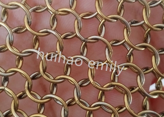 สแตนเลส 7 มิลลิเมตรวงแหวน Mesh ผ้าม่านสําหรับตกแต่งภายใน