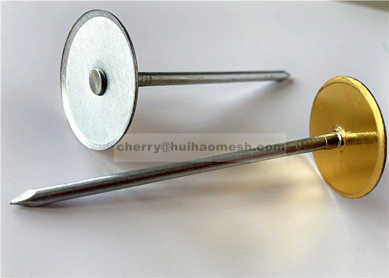 Duct Liner Steel Cupped Head Weld Pins สำหรับอุปกรณ์ต้านทานการเชื่อมอัตโนมัติ