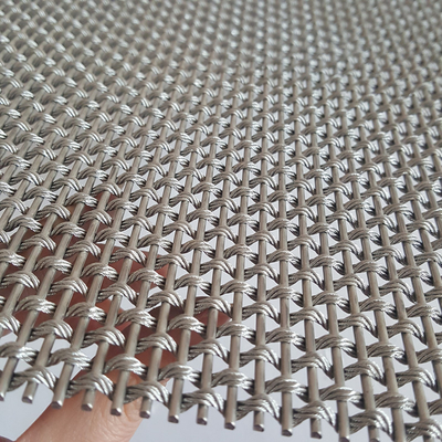 Aisi 304 สายเคเบิลสแตน Mesh สําหรับหน้าผนัง