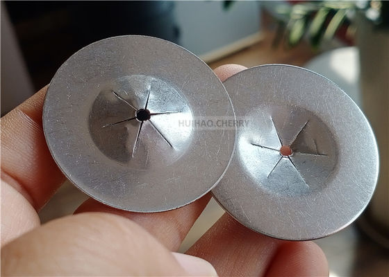 1-1/2 " 38 มิลลิเมตรกลม Flat Self-locking Washers สแตนเลส 304 สําหรับการติดต่อ 12 Gauge หมากกันความร้อน