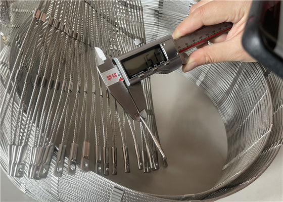 1.5mm flexible stainless steel cable mesh 316 Grade Used For public balustrades