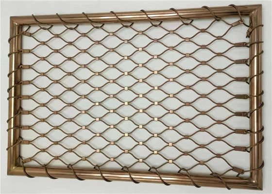 รั้วตาข่ายสแตนเลสสตีลแบบยืดหยุ่นและทนทานสำหรับตาข่ายเติมราว