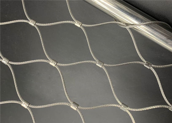 ตาข่ายเชือกปลอกสแตนเลส 2.5 มม. แข็งแรงและยืดหยุ่นสำหรับผนังอาคารสีเขียว