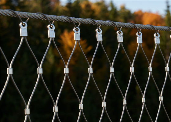 ตาข่ายเชือกลวดสแตนเลส 3.0 มม. สำหรับป้องกันการตก ใช้สำหรับเติมราวกันตก