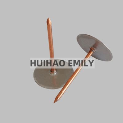 หมุดเชื่อมหัวถ้วยเหล็กชุบสังกะสีขนาด 50 มม. สำหรับยึดฉนวนภายในโครงสร้าง