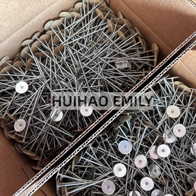 หมุดเชื่อมฉนวนหัวถ้วยเคลือบทองแดง 2.7x50 มม. พร้อมแหวนยึด