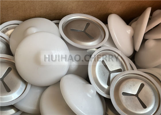 คลิปฉนวนกันเสียงสแตนเลสเกรด 304 พร้อมโพลีแคปสีขาว ติดตั้งบนหมุดเชื่อม CD ขนาด 38 มม.