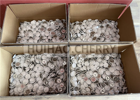 คลิปฉนวนกันเสียงสแตนเลสเกรด 304 พร้อมโพลีแคปสีขาว ติดตั้งบนหมุดเชื่อม CD ขนาด 38 มม.