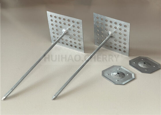 ตัวยึดฉนวน Rockwool สแตนเลสสตีล 316L หมุดฉนวนแบบมีรูพรุนสำหรับเพดานและผนัง