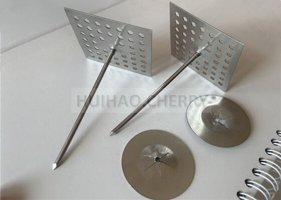 12 Gauge Aluminium Perforated Base Insulation Pins สําหรับการวางและติดตั้งวัสดุกันความร้อนและเสียงต่าง ๆ