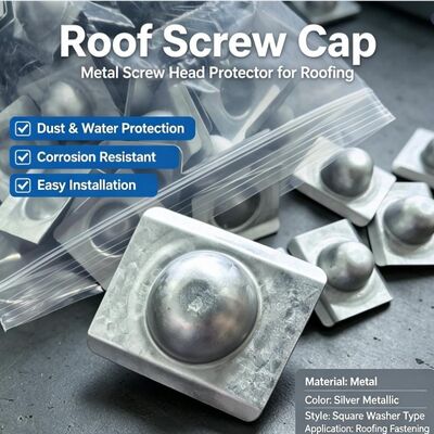 Glavanized Steel Rectangle Roof Cap Washers For Cover Roofing Screw ยืนยันต่อแสง UV