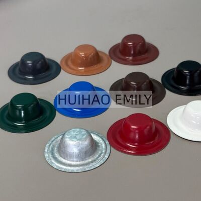 Galvalume Waterproof Roofing Screw Caps For Metal Roofing Prevent Leaks UV Resistant