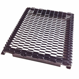 PVDF เคลือบเบ็ดขึ้นกรอบตาข่ายโลหะขยายสำหรับแผงผนัง Curtan ภายนอก