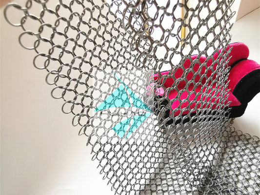 ประเภทผ้า กระดาษกลมเหล็ก แหวนกลม Mesh สายโซ่