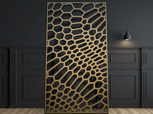 1220x3050mm แผนผังอัลลูมิเนียม Mesh ตัดเลเซอร์สําหรับรั้วภายนอก