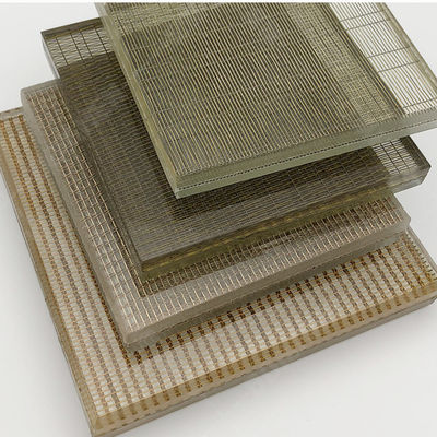 กระจกลามิเนตผ้าตกแต่งศิลปะพร้อมตาข่าย Interlayer