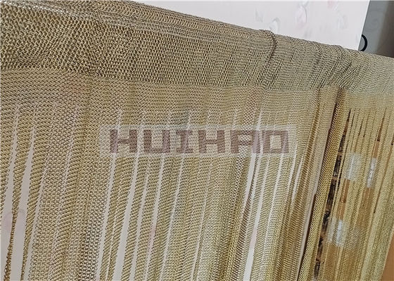 0.53x3.81mm สแตนเลส welded Chainmail Mesh ผ้าม่านสําหรับห้องแบ่งจอ