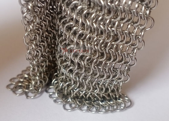 เชื่อมลวดตาข่ายสแตนเลส Chainmail สำหรับม่านห้อง