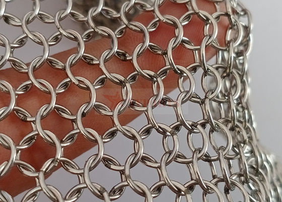 รอยม่านตาข่ายโลหะ Ss Chainmail สำหรับกั้นห้อง
