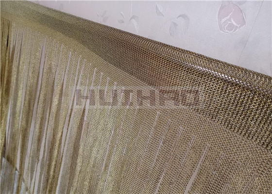 0.53x3.81mm สแตนเลส โลหะแหวน Mesh ทองแดง สีสําหรับผ้าม่านสาย