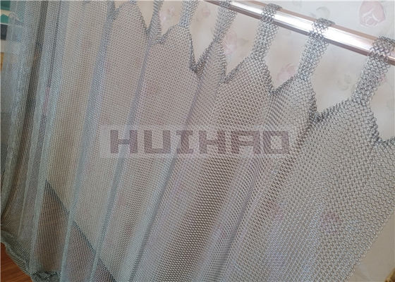 0.8x7mm สแตนเลสโซ่ Mail Mesh ผ้าม่านประเภท welded สําหรับส่วนแยกห้อง