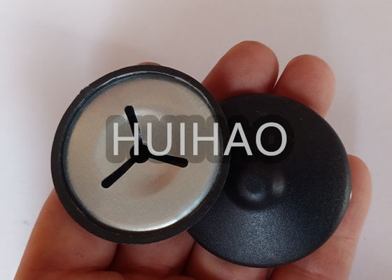 สีขาว / สีดํา เงาปิด PE Dome Caps กับ 3 สล็อต Washer