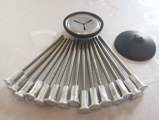 3 มิลลิเมตร X 65 มิลลิเมตรสตั๊ดเชื่อม Pins Bi- โลหะ Pins กับ 6 X 15 มิลลิเมตรอลูมิเนียมหัวฉนวน