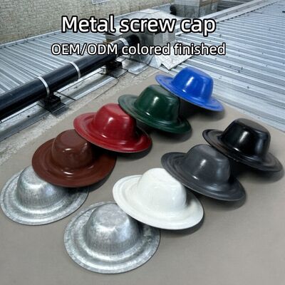 35mm Galvalume โลหะสกรู Caps ปิดบนสกรูที่มีอยู่-สนับสนุนสีที่แตกต่างกัน