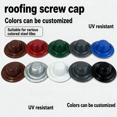 แหวนรองโลหะสีสั่งทำพิเศษสำหรับสกรูหลังคา ป้องกันการรั่วซึม ทน UV
