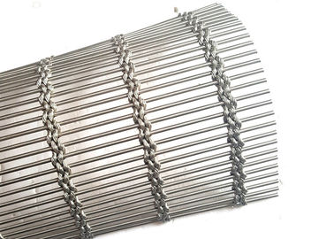 Rolling Shutters ลวดตาข่ายสถาปัตยกรรมกับเหล็กกล้า Rod และลวดสลิงลวด