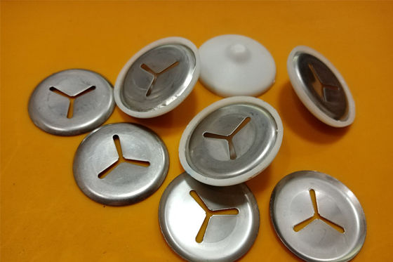 หมุดฉนวนล็อคตัวเองขนาด 38 มม. และคลิป พร้อมหรือไม่มีพลาสติกเคลือบ สำหรับงานยึดฉนวนกันความร้อนทางทะเล