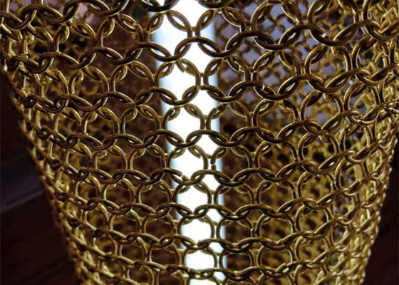 สแตนเลส Chainmail แหวน 2.5 มม. ม้วนโลหะ Drapery สำหรับโป๊ะ