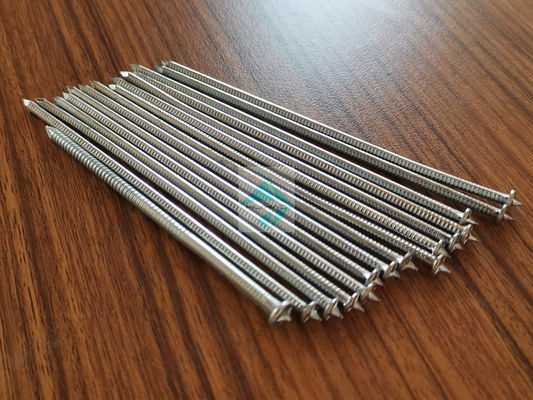 หมุดเชื่อมซีดีอลูมิเนียมขนาด 2.7 X 75 มม. พร้อมหัวแบน 10Ga X 110 มม. เล็บเชื่อมซีดีพร้อมเครื่องซักผ้าล็อคตัวเอง