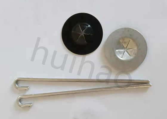 อลูมิเนียม J Hook 95mm Pin แผงโซลาร์เซลล์คลิป Bird Guard พร้อมเครื่องซักผ้าแบบล็อคตัวเอง