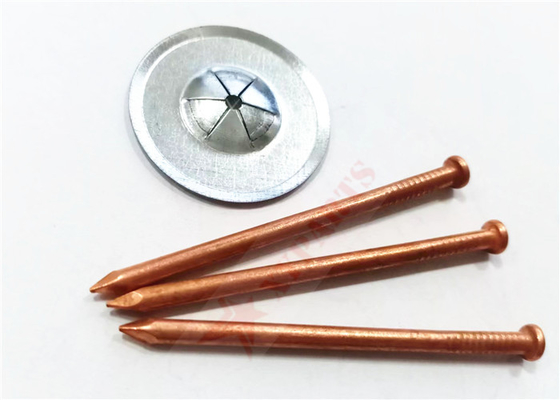 5mm Capacitor Discharge Weld Pins การเคลือบทองแดงเหล็กกล้าคาร์บอนต่ำ