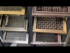 ผนังส่วนแยกสถาปัตยกรรม สายผง Mesh เนื้อ สแตนเลส กว้างเรียบ