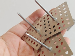 HUIHAO Custom Perforated Insulation Hangers With Self-Locking Washer ใช้สําหรับอุปกรณ์ประกอบอุปกรณ์ระบายอากาศ